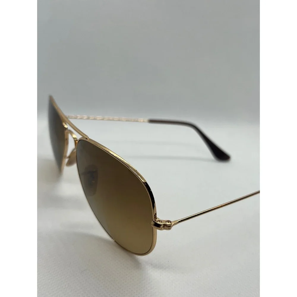 Ray-Ban RB3025 Aviator Sunglasses Gold‎ Frame Brown Lens Designer Fashion